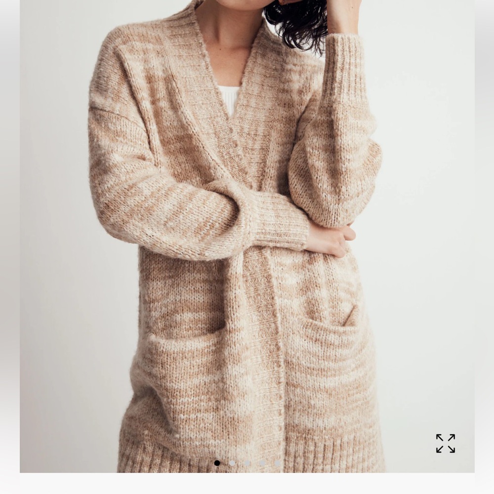 Madewell Space-Dyed Long Cardigan Sweater-M